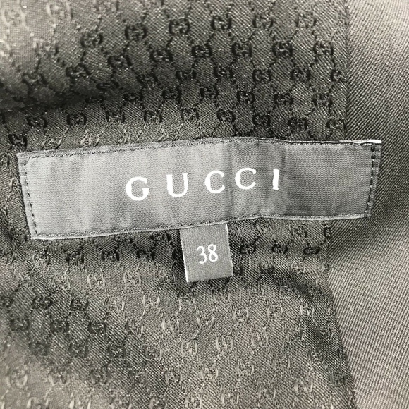 GUCCI Twill Tailored Bamboo Button Blazer 38 - Picture 6 of 8